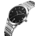 all stainless steel  SKMEI Q024 couple watch chain black color wrist watch